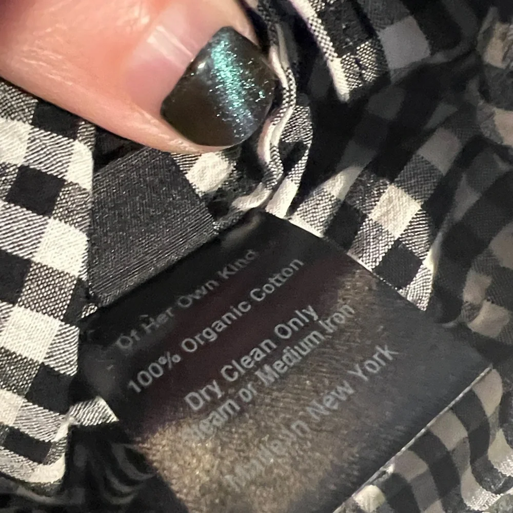 Of her own kind - THE MIRABELLE DRESS in black gingham NWT - xl - Picture 14 of 16